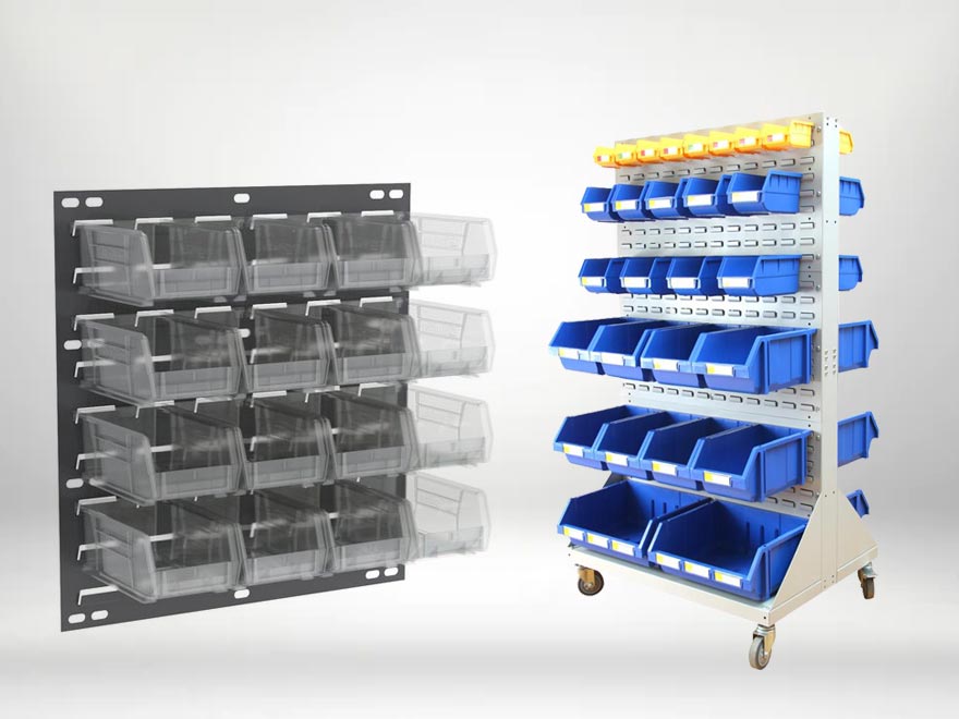 Plastic-Bins-&-Louvered-Panels